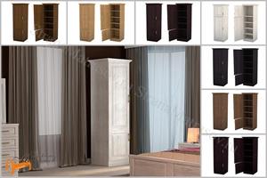 DreamLine - Шкаф Эдем (дерево) (глубина 560мм) с зеркалом